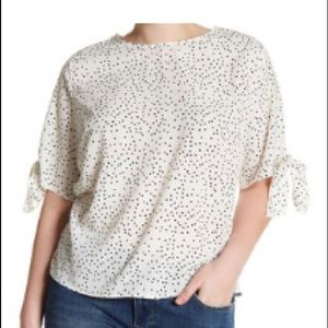 B&W polka dot blouse from Nordstrom. NWT.